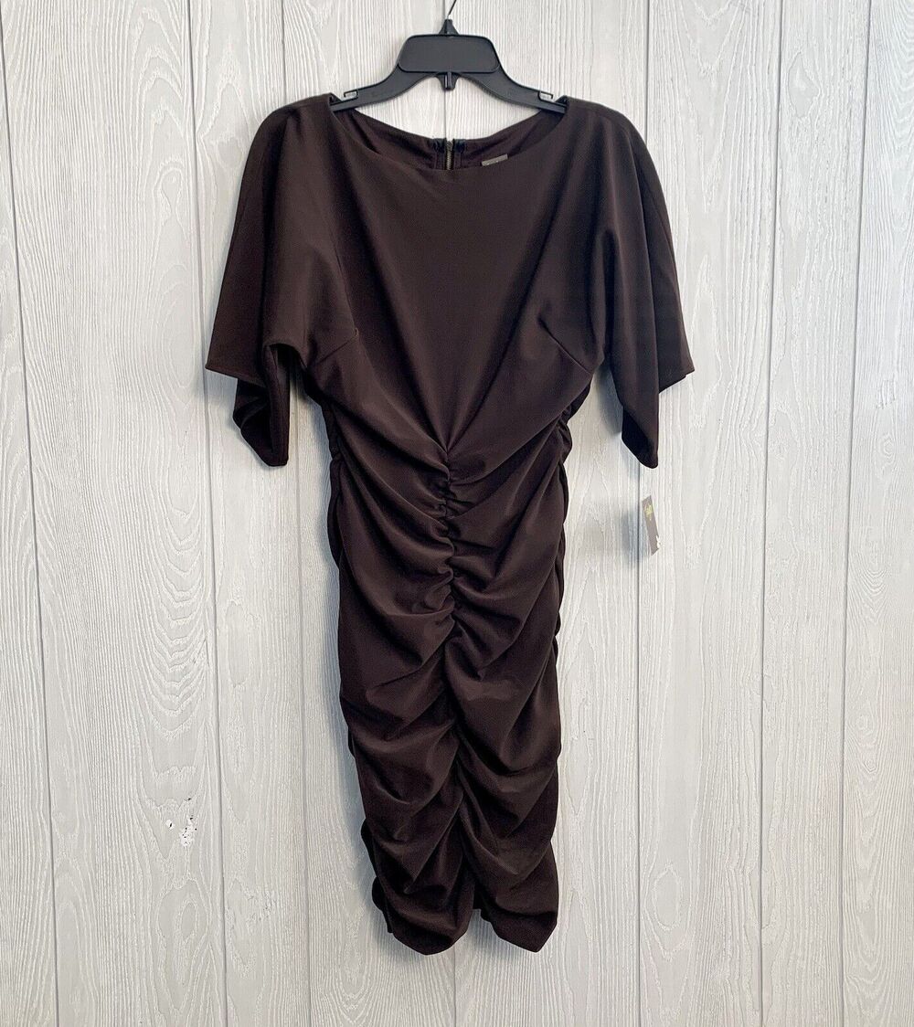 Taylor Brown Ruched Dress Size Small NWT